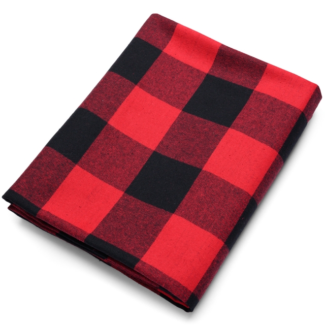 Buffalo Plaid Large Yarn Dyed Flannel Fabric. FP38